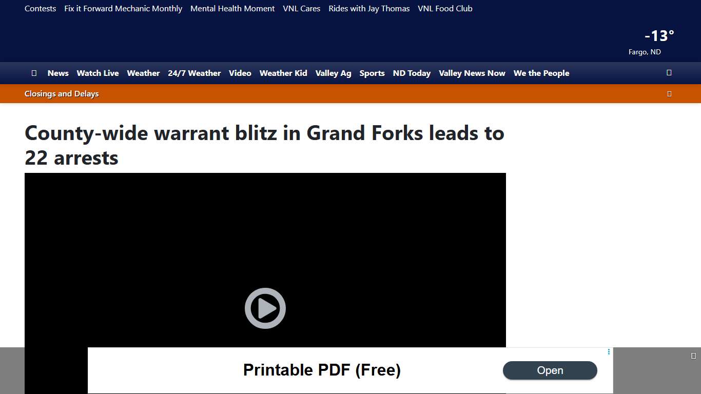 County-wide warrant blitz in Grand Forks leads to 22 arrests